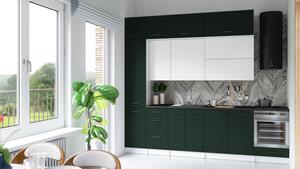 Kuchynská linka DAFNI 280cm Biela + green