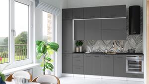 Kuchynská linka DAFNI 280cm Grafit