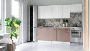 Kuchynská linka ALIMOS 240cm Biela + kobe
