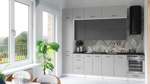 Kuchynská linka DAFNI 280cm Grafit + popol