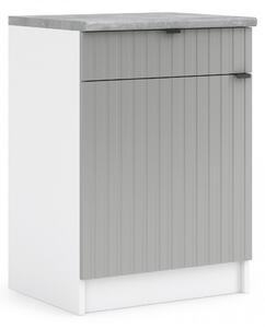 Kuchynská skrinka spodná 60 cm - LAM D60 1D1SZ - Dvierka CINDY