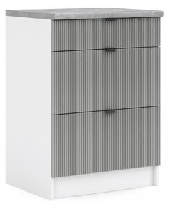 Kuchynská skrinka LAM spodná 60 cm - SZ60 3SZ - Dvierka NELA