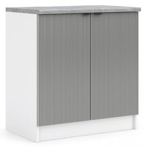 Kuchynská skrinka spodná 80 cm - LAM D80 2D - Dvierka NELA