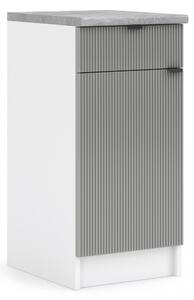 Kuchynská skrinka spodná 40 cm - LAM D40 1D1SZ - Dvierka NELA