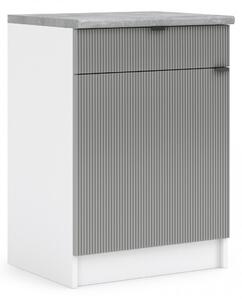 Kuchynská skrinka spodná 60 cm - LAM D60 1D1SZ - Dvierka NELA