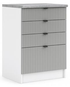 Kuchynská skrinka spodná 60 cm - LAM SZ60 4SZ - Dvierka GISEL