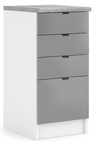 Kuchynská skrinka spodná 40 cm - LAM SZ40 4SZ - Dvierka LETTY
