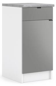 Kuchynská skrinka spodná 40 cm - LAM D40 1D1SZ - Dvierka LETTY
