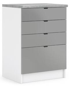 Kuchynská skrinka spodná 60 cm - LAM SZ60 4SZ - Dvierka Letty
