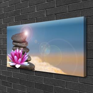 Obraz Canvas Kamene kvet umenie 100x50 cm
