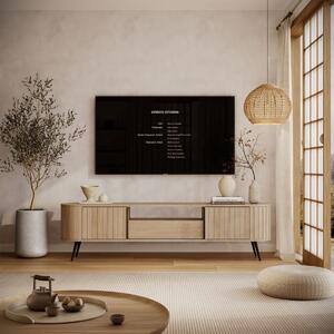 TV STOLÍK LAMBERT S POSUVNÝMI DVERAMI DUB CREMONA 196 cm