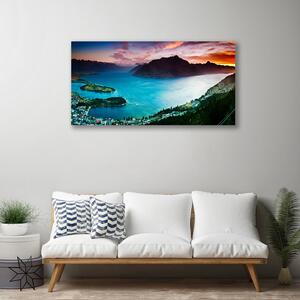 Obraz na plátne Polostrov hory príroda 100x50 cm