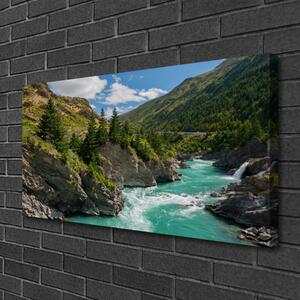 Obraz na plátne Hory rieka príroda 100x50 cm