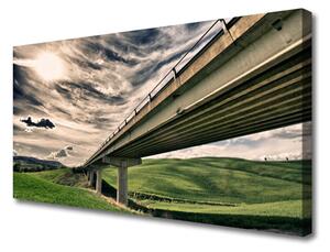 Obraz na plátne Diaľnica most údolie 125x50 cm