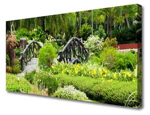 Obraz na plátne Botanická záhrada most umenie 100x50 cm