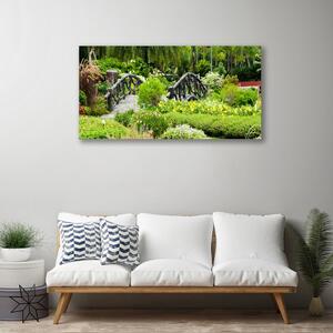 Obraz na plátne Botanická záhrada most umenie 100x50 cm