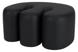 Pouf Palma Medium, Black Leather – Hem