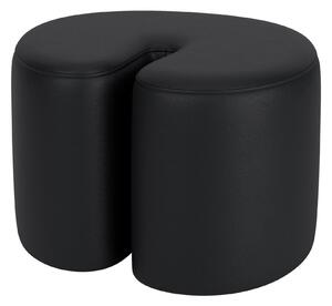 Pouf Palma Small, Black Leather – Hem