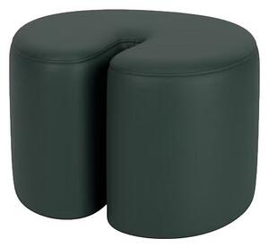 Pouf Palma Small, Dark Green Leather – Hem