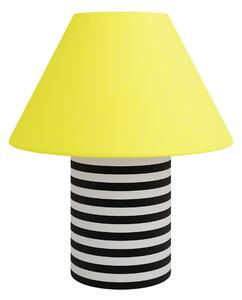 Stolová lampa Toto Large, Wax Yellow / Black & White H Stripe – Hem