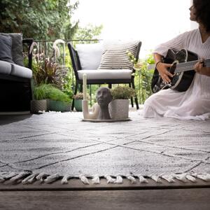 Obsession koberce Ručne tkaný kusový koberec My Dakar 365 grey – na von aj na doma - 80x150 cm