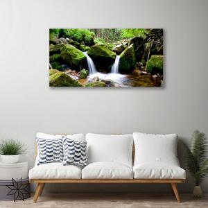 Obraz na plátne Vodopád skaly príroda 100x50 cm