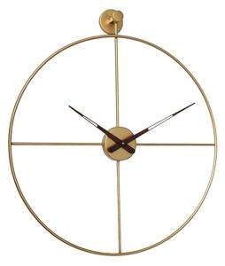Dizajnové nástenné hodiny Clean Gold 50cm