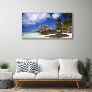Obraz na plátne Skaly pláž príroda 100x50 cm