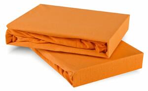 Plachta posteľná oranžová Superstretch EMI: Plachta 90 (100)x200