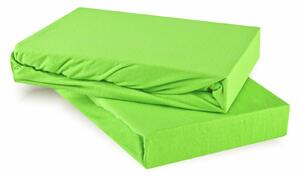 Plachta posteľná zelená Superstretch EMI: Plachta 90 (100)x200