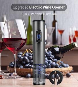 CAB Shop Elektrická vývrtka na víno WineOpener silver