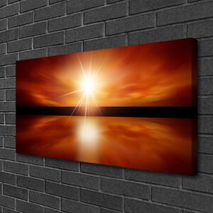 Obraz Canvas Slnko nebo voda krajina 100x50 cm