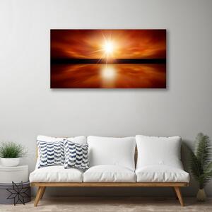Obraz Canvas Slnko nebo voda krajina 100x50 cm
