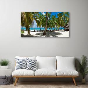 Obraz Canvas Pláž palma stromy príroda 100x50 cm