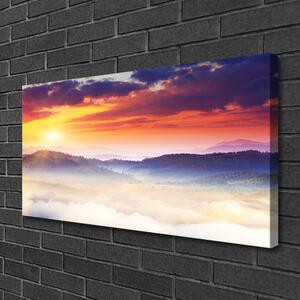 Obraz Canvas Hora slnko krajina 100x50 cm