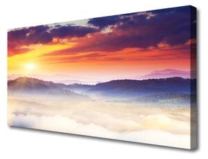 Obraz Canvas Hora slnko krajina 100x50 cm