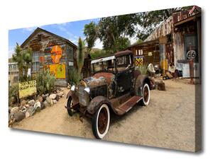 Obraz Canvas Staré auto architektúra 125x50 cm