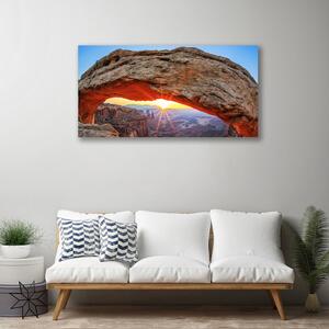 Obraz Canvas Skala slnko krajina 100x50 cm