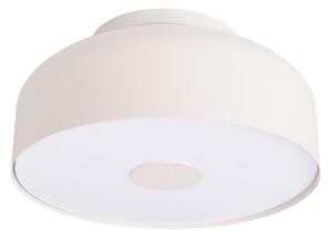 Stropné svietidlo Omiq, 1x béžové kovové tienidlo, (biely plast), (fi 30 cm)