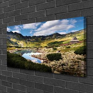 Obraz Canvas Hora jazero príroda 100x50 cm