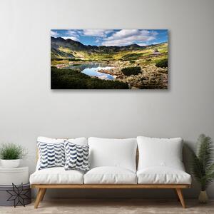 Obraz Canvas Hora jazero príroda 100x50 cm