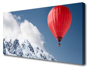 Obraz Canvas Balón vrcholy hor zima 125x50 cm
