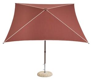 Slnečník Terrazza, Square, Off-white / Burgundy – HAY