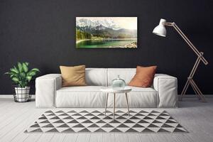 Obraz Canvas Hory les jazero príroda 100x50 cm