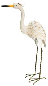 Záhradná kovová figúrka Crane 4, 75 cm, viacfarebná