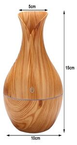 Ultrazvukový zvlhčovač vzduchu dekor svetlé drevo 200 ml