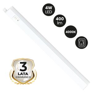 Ecolamp LED svietidlo Vito, 1x LED 4w, 4000k, w, (30 cm), vypínač