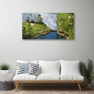 Obraz na plátne Jazero príroda 100x50 cm
