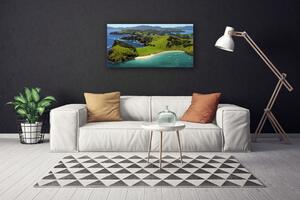 Obraz na plátne More pláž les príroda 100x50 cm
