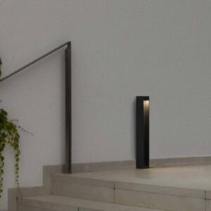 LED podsvetlenie Cerler, antracitová, 60 cm, kov, IP65,, Hliník / sivá / zinok, Hliník, Moderný, Vonkajčie stĺpové osvetlenie